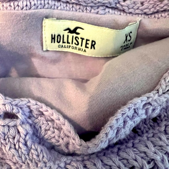 Hollister crochet 🧶 lined crop top/XS - Picture 3 of 4